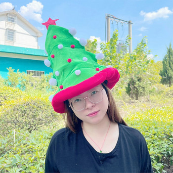 Χριστουγεννιάτικα καπέλα Καπέλο Santa Party Tree Headdressclaus Εορταστικά Καπέλα Λούτρινα Πράσινα Beaniegift Παιδικά Άσχημο ντεκόρ Καπάκι πουλόβερ