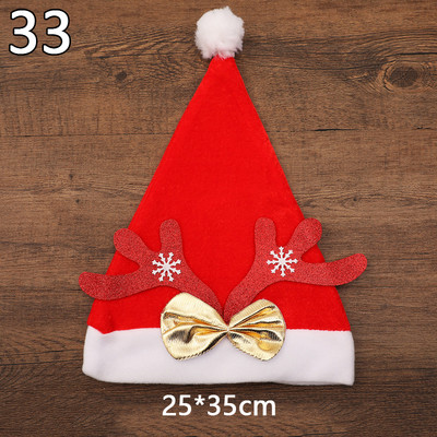 1 tk Täiskasvanutele Lastele Laste kostüüm Jõuluvana Lumemees Põhjapõdrafestivali mütsi ornament Navidadi jaoks uusaasta kingitus uued jõulumütsid
