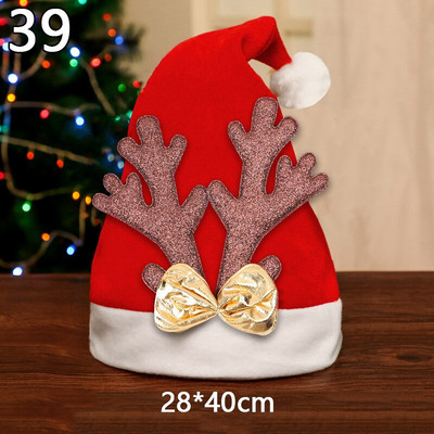 1 tk Täiskasvanutele Lastele Laste kostüüm Jõuluvana Lumemees Põhjapõdrafestivali mütsi ornament Navidadi jaoks uusaasta kingitus uued jõulumütsid