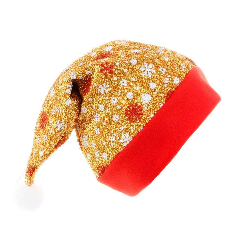 4 tk Jõuluvana jõulumüts Unisex Xmas lumehelbemüts pühadefestivali peo kodukaunistamiseks