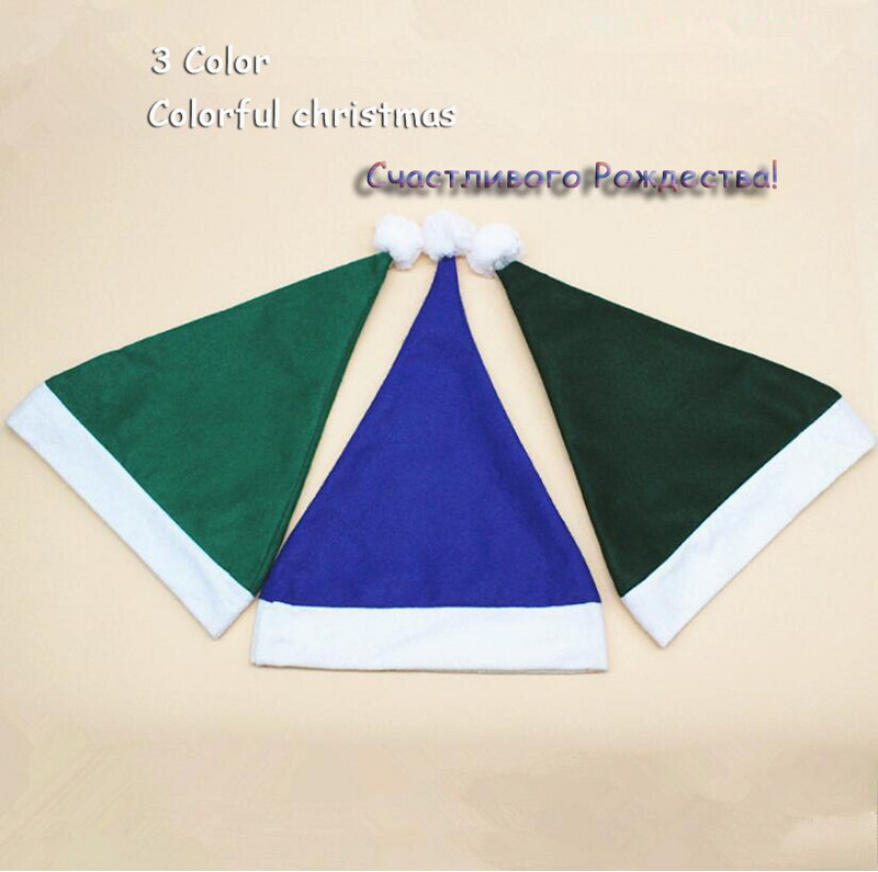 3gab Jauna stila Ziemassvētku rotājumi Pieaugušajiem Ziemassvētku Cepure Ziemassvētku Kleita Cepure Zila Zaļa Neausta Cepurīte Ziemas Cepure Siltas Cepures