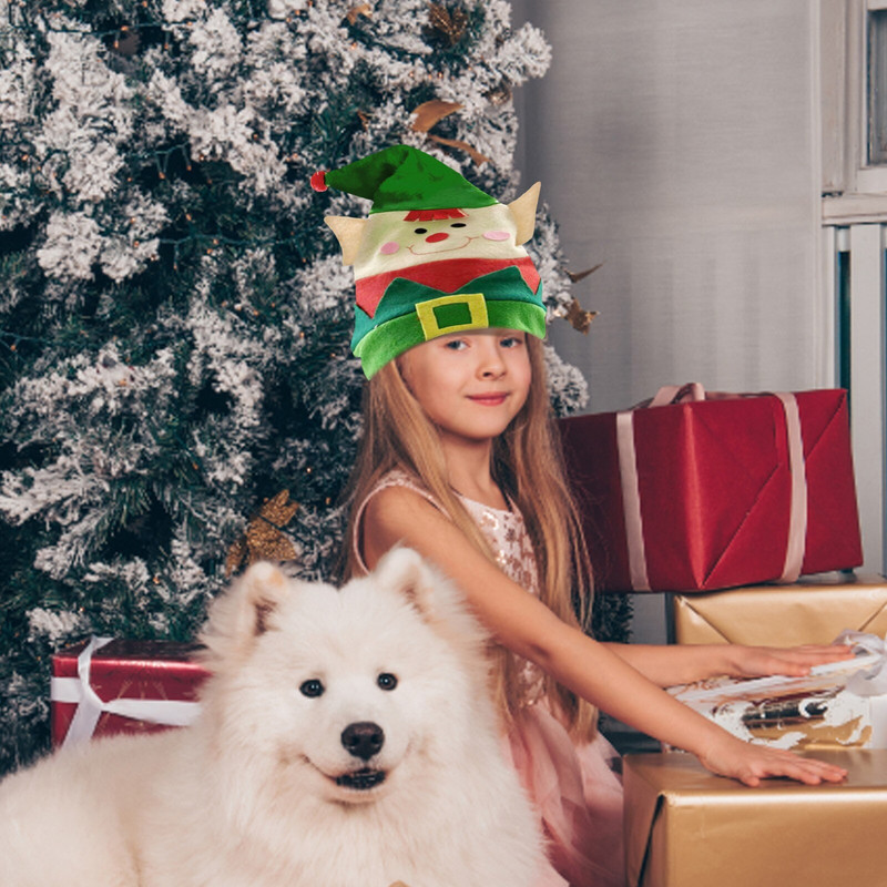 Jõuluvana Mütsid Täiskasvanute jõulumütsid 1 pakk Punased ja rohelised Jõulud Jõuluvana Uusaasta Peomeütsid Mütsid Pühade Eriürituste Kleidid Naistele