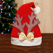 1kom Božićni jelen Meka kapa Djeda Mraza Božićna kapa Božićni šeširi Djed Mraz Kapa za božićnu zabavu Božićni crtić Šator za velike događaje #50g