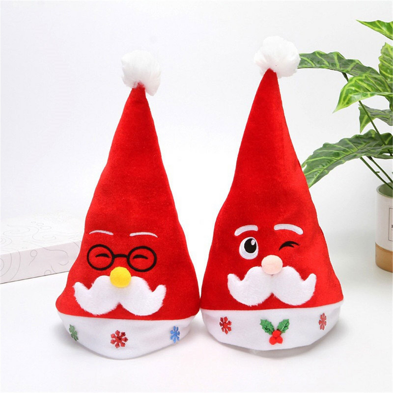 h Božićna zabava s kapama Djeda Božićnjaka s kapama Djeda Božićnjaka Svečana božićna zabava Prerušiti se Ukrasi za slavlje Dodaci za kostime