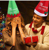 Pledas kalėdinė kalėdinė kepurė Skrybėlė raudona snaigė stora dekoracinė kepurė Namų dekoras Kirpykla snaigės ornamentas