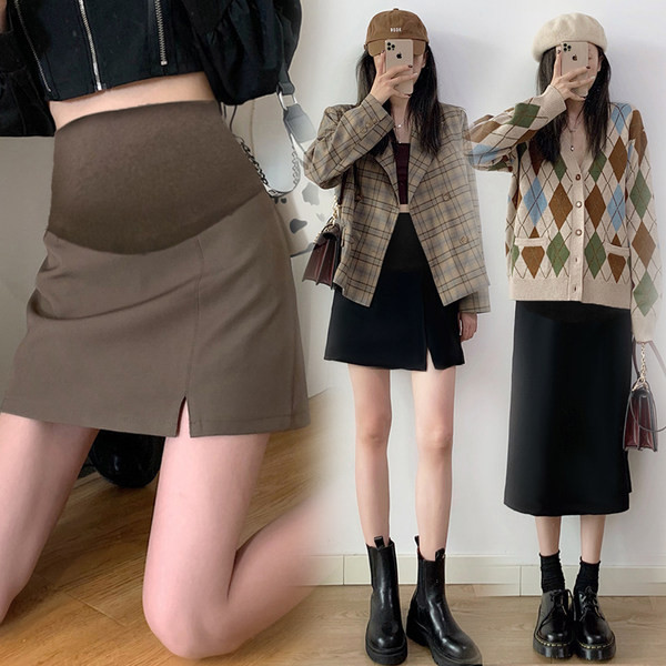 Модерна пола за бременни няколко модела с висока талия 