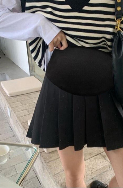 Дамска плисирана - пола за бременни 