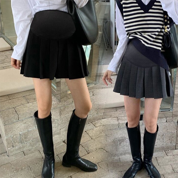 Дамска плисирана - пола за бременни 