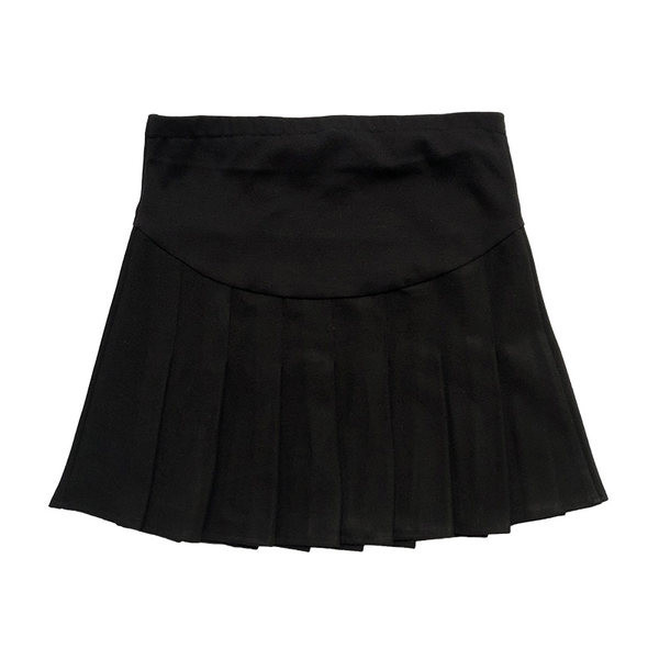 Дамска плисирана зимна пола с висока талия за бременни 