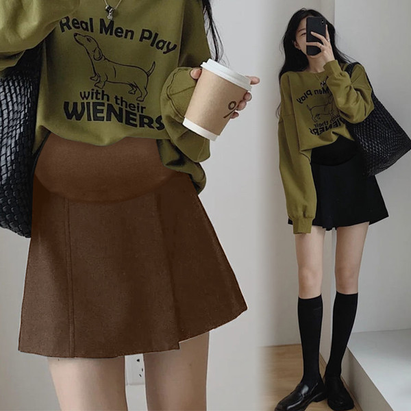 Дамска пола за бременни в два цвята 