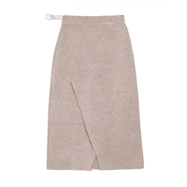 Ежедневна дамска пола с висока талия за бременни