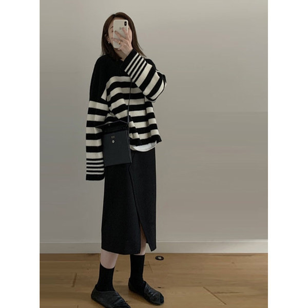 Ежедневна дамска пола с висока талия за бременни