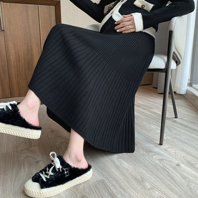 Дамска дълга - плисирана пола за бременни 