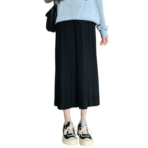 Дамска дълга - плисирана пола за бременни 