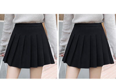 Įvairių spalvų moteriškas sijonas nėščiosioms