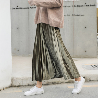 Keturių spalvų moteriškas sijonas nėštukėms