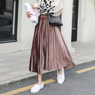 Keturių spalvų moteriškas sijonas nėštukėms