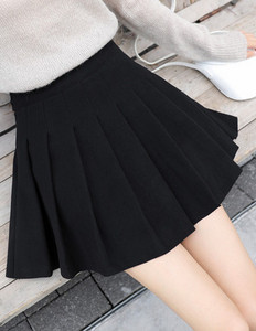 Aukšto juosmens klostuotas sijonas nėščiosioms Naujas modelis