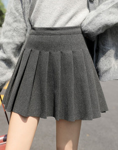 Aukšto juosmens klostuotas sijonas nėščiosioms Naujas modelis