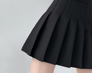 Moteriškas žieminis klostuotas sijonas nėščiosioms