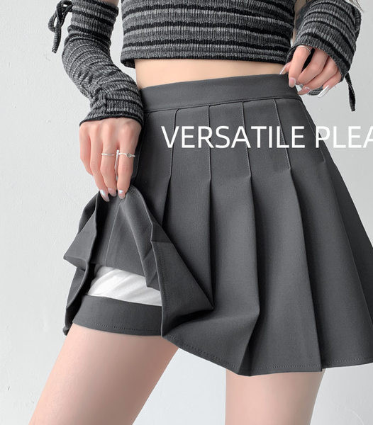 Moteriškas žieminis klostuotas sijonas nėščiosioms