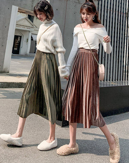 Φούστα εγκυμοσύνης σε τέσσερα χρώματα