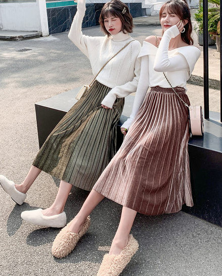 Φούστα εγκυμοσύνης σε τέσσερα χρώματα