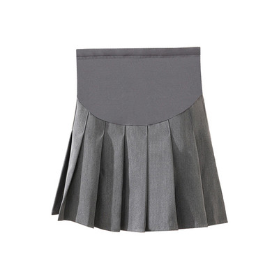 Стилни плисирана къса пола за бременни 