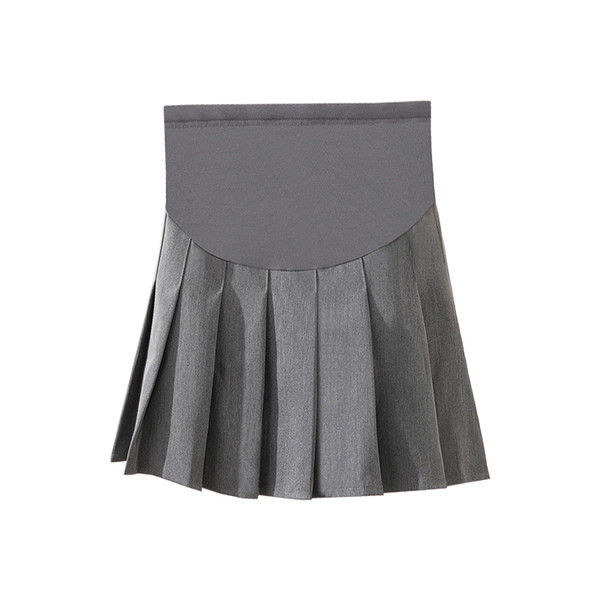 Стилни плисирана къса пола за бременни 