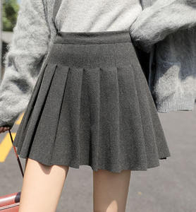 Къса плисирана дамска пола за бременни