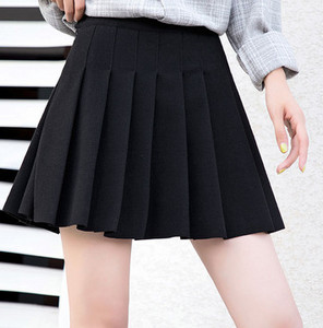 Къса плисирана дамска пола за бременни