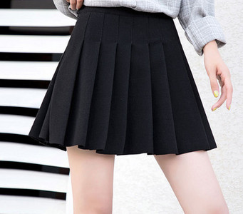 Дамска плисирана пола с висока талия  за  бременни