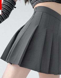 Плисирана дамска пола в три цвята за бременни