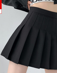 Плисирана дамска пола в три цвята за бременни