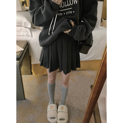 Дамска плисирана къса пола за бременни