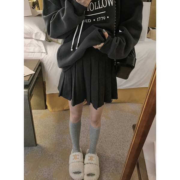 Дамска плисирана къса пола за бременни 