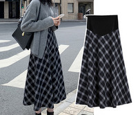 Разкроена пола с висока талия за бременни