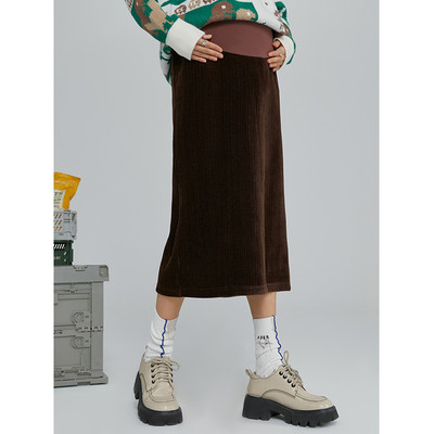 Дамска пола за бременни с широк колан