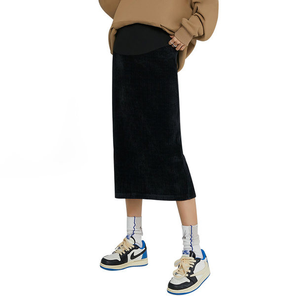 Дамска пола за бременни с широк колан 