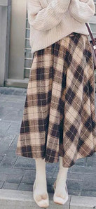 Дамска карирана пола за бременни