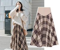 Дамска карирана пола за бременни