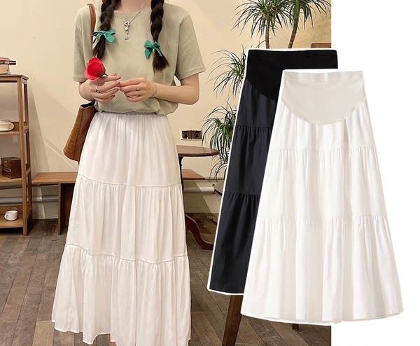 Дамска пола за - бременни в два цвята 