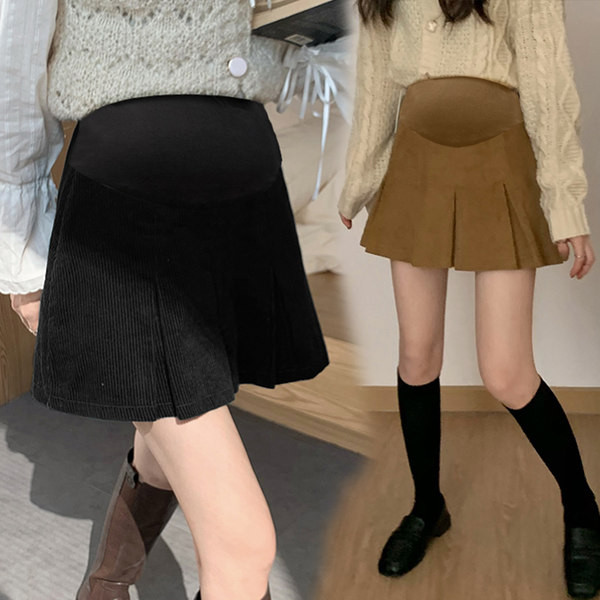 Дамска модерна къса - пола за бременни 