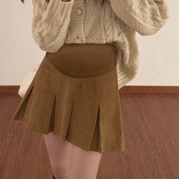 Дамска модерна къса - пола за бременни 