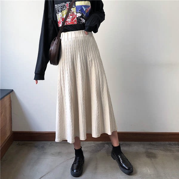 Дамска плисирана пола за бременни два цвята 