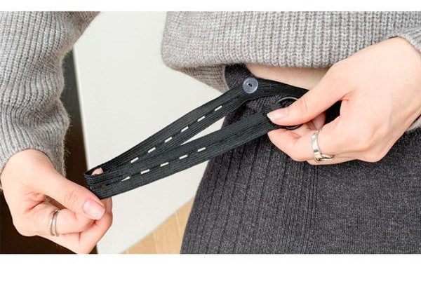 Дамска ежедневна пола с широк колан 