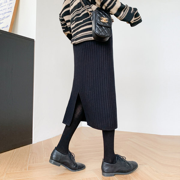 Дамска ежедневна пола с широк колан 