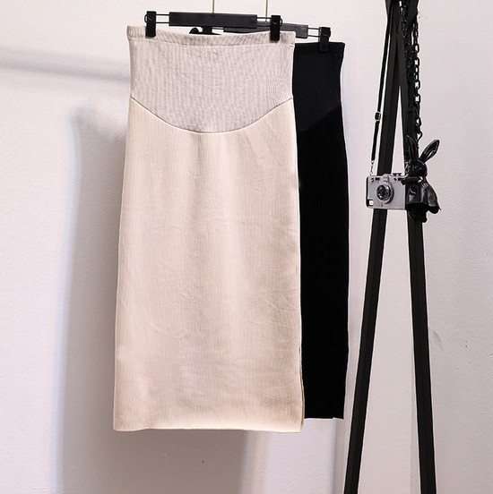 Дамска пола за бременни с цепка 