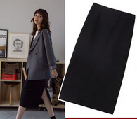 Модерна дамска пола с цепка -подходяща за бременни