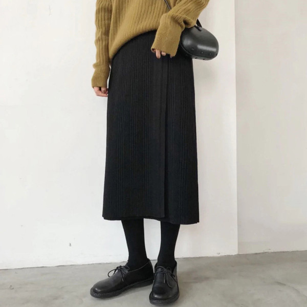 Дамска ежедневна черна пола